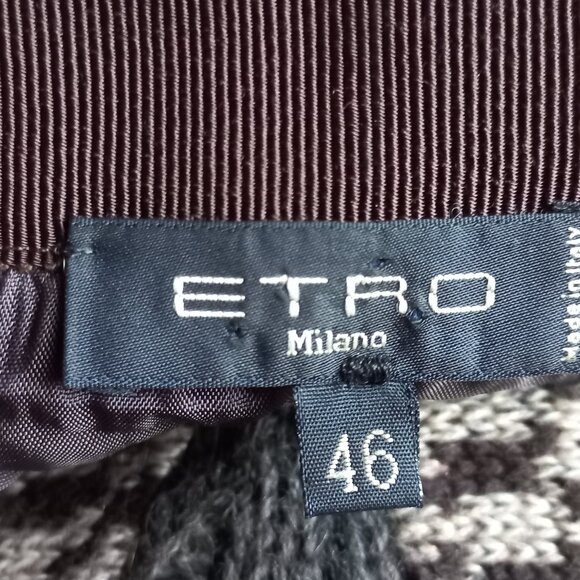 ETRO wool houndstooth sweater mini skirt - Picture 2 of 11